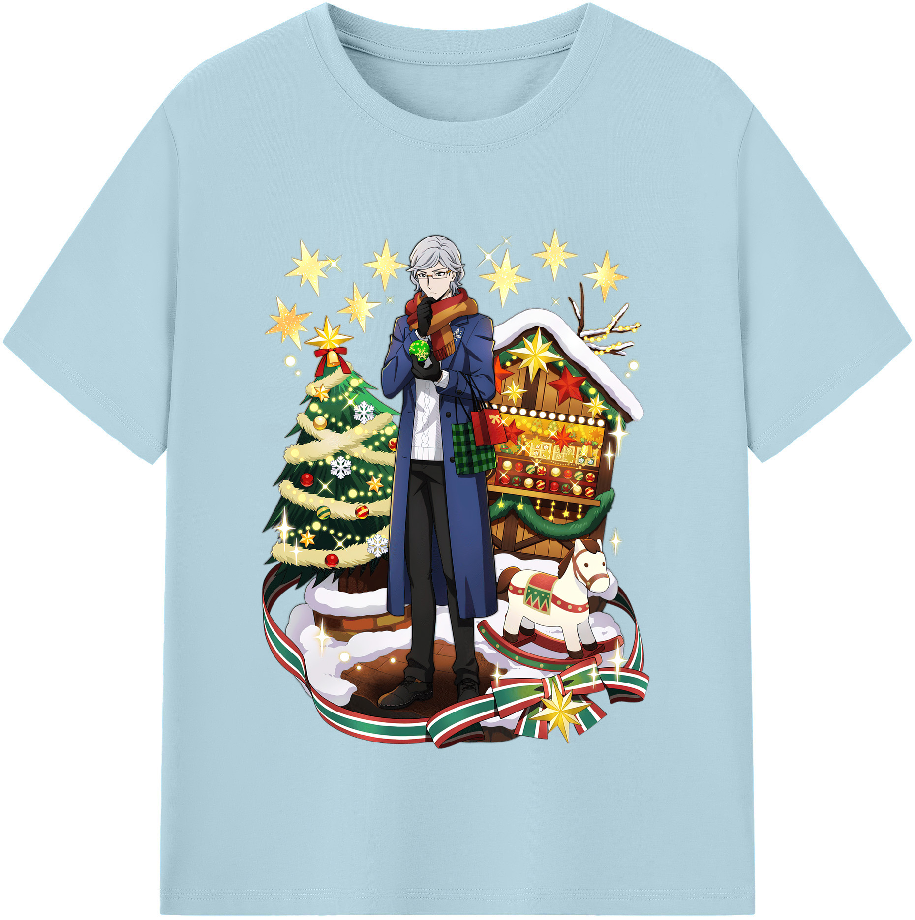 （画像用） 文豪ストレイドッグス Bungo Stray Dogs 綿100％半袖Tシャツ（フロントプリント）